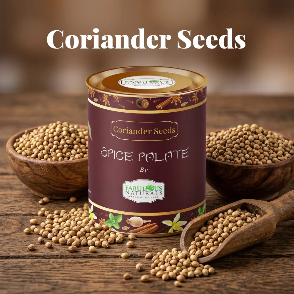 Spice Palate's Coriander Seeds(3.5oz) <br><span style="font-size:14px">Fresh Aroma. Authentic Flavor. Naturally Pure.</span>
