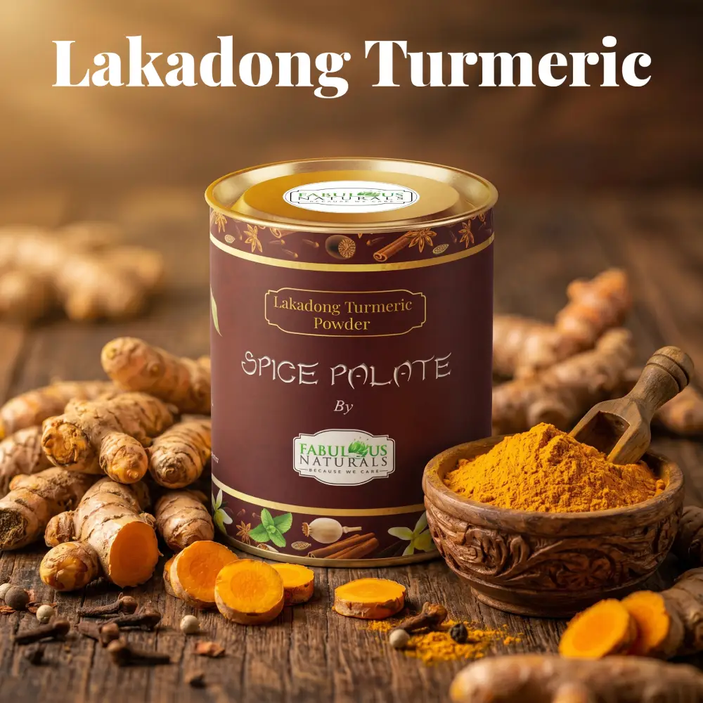 Spice Palate's Lakadong Turmeric Powder(3.5oz) <br><span style="font-size:14px">High Curcumin. Pure Wellness. Nature's Golden Treasure.</span>