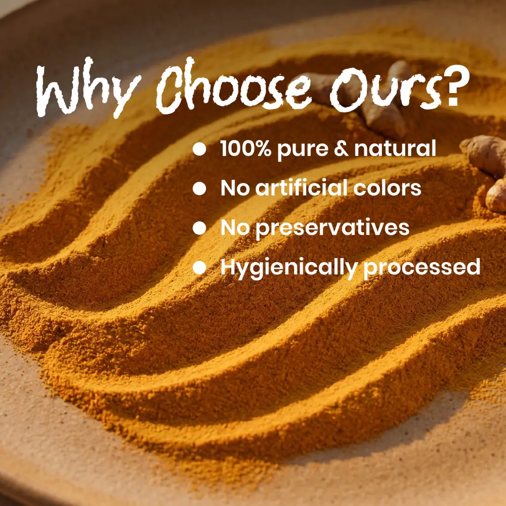 Spice Palate's Lakadong Turmeric Powder(3.5oz) <br><span style="font-size:14px">High Curcumin. Pure Wellness. Nature's Golden Treasure.</span> - Image 4